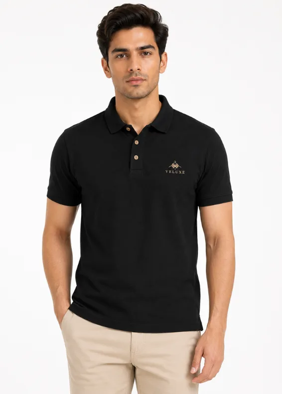 Crestmark Men's Black Polo
