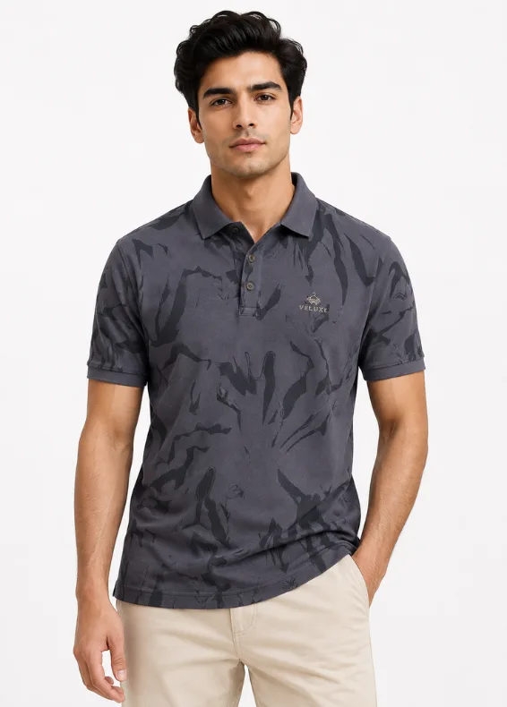 Urban Trace Men's Slim Fit Cotton Polo