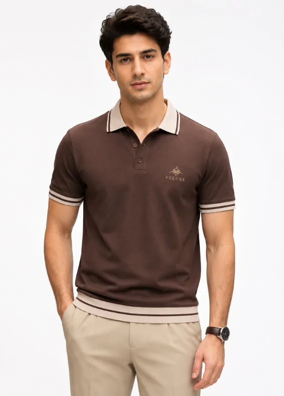 Heritage Tipline Polo – Men's Slim Fit Cotton Polo