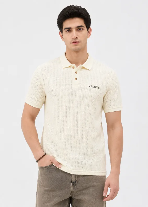 Textured Sunlight Slim Fit Polo Shirt