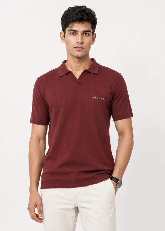Classic Maroon Men's Essential Polo