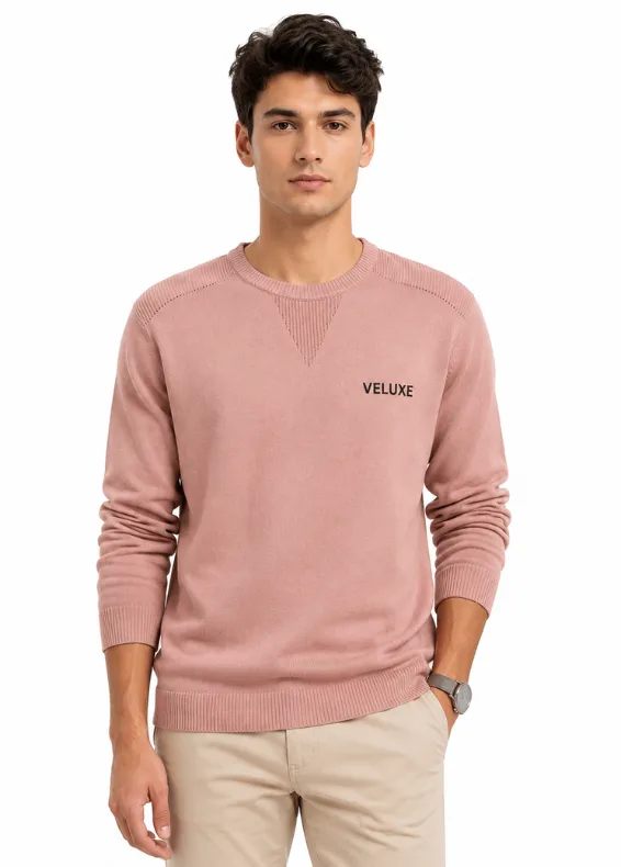 Printed Knit Sweater Polo – Men's Slim Fit Cotton Blend Knitwear