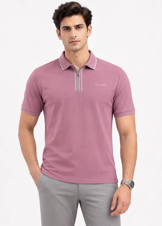 Solar Contrast Men's Cotton Blend Polo