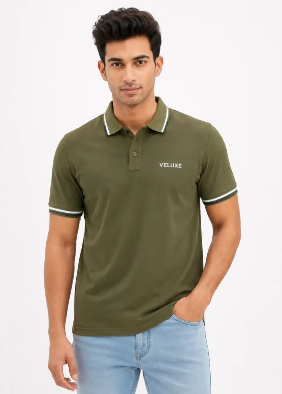 Essential Tipping Collar Polo – Men's Slim Fit Cotton Polo