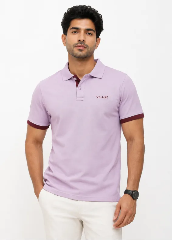 Urban Contrast Sleeve Slim Fit Cotton Polo
