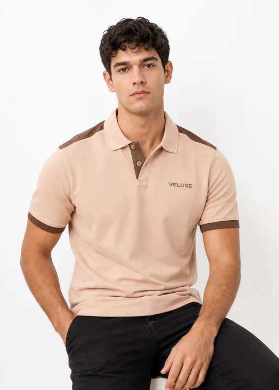 Panel Men's Slim Fit Cotton Polo